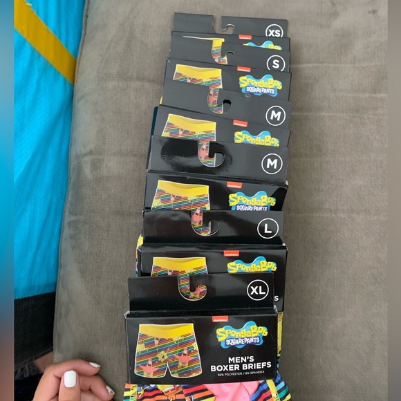 NEW SPONGEBOB MENS BOXER BRIEF MULTIPLE SIZES - Picture 3 of 3